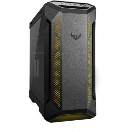 Boîtier PC ASUS TUF Gaming GT501 au format EATX avec panneau avant en métal panneau latéral en verre trempé
