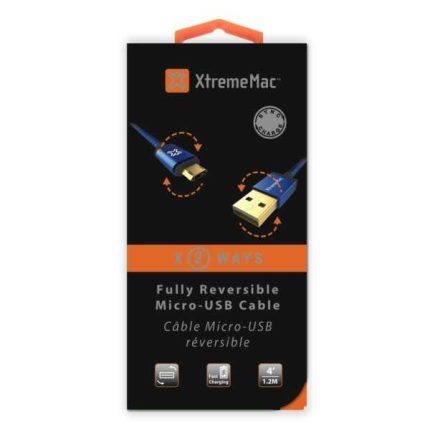 Câble XtremeMac Micro-USB à USB Pemium - 1,2M - Noir (XCL-RMU-13)