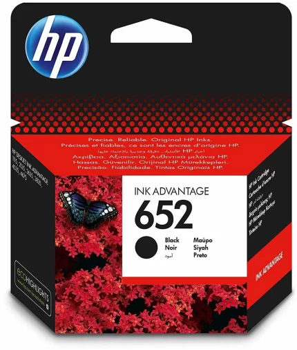 Hp 652 Noir - Cartouche d'encre hp d'origine  Noir