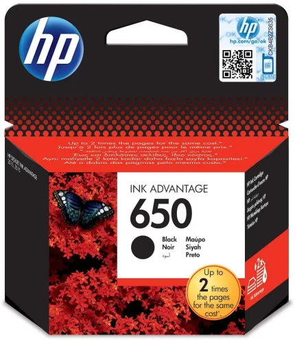 Hp 650 Noir - Cartouche d'encre hp d'origine  Noir